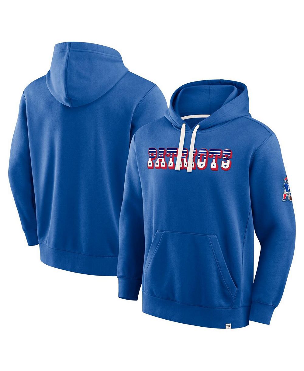 Мужское худи Fanatics New England Patriots New Horizons Heritage, королевский синий