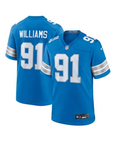 Nike Men's Tyleik Williams Blue Detroit Lions 2025 NFL Draft First Round Pick Game Jersey