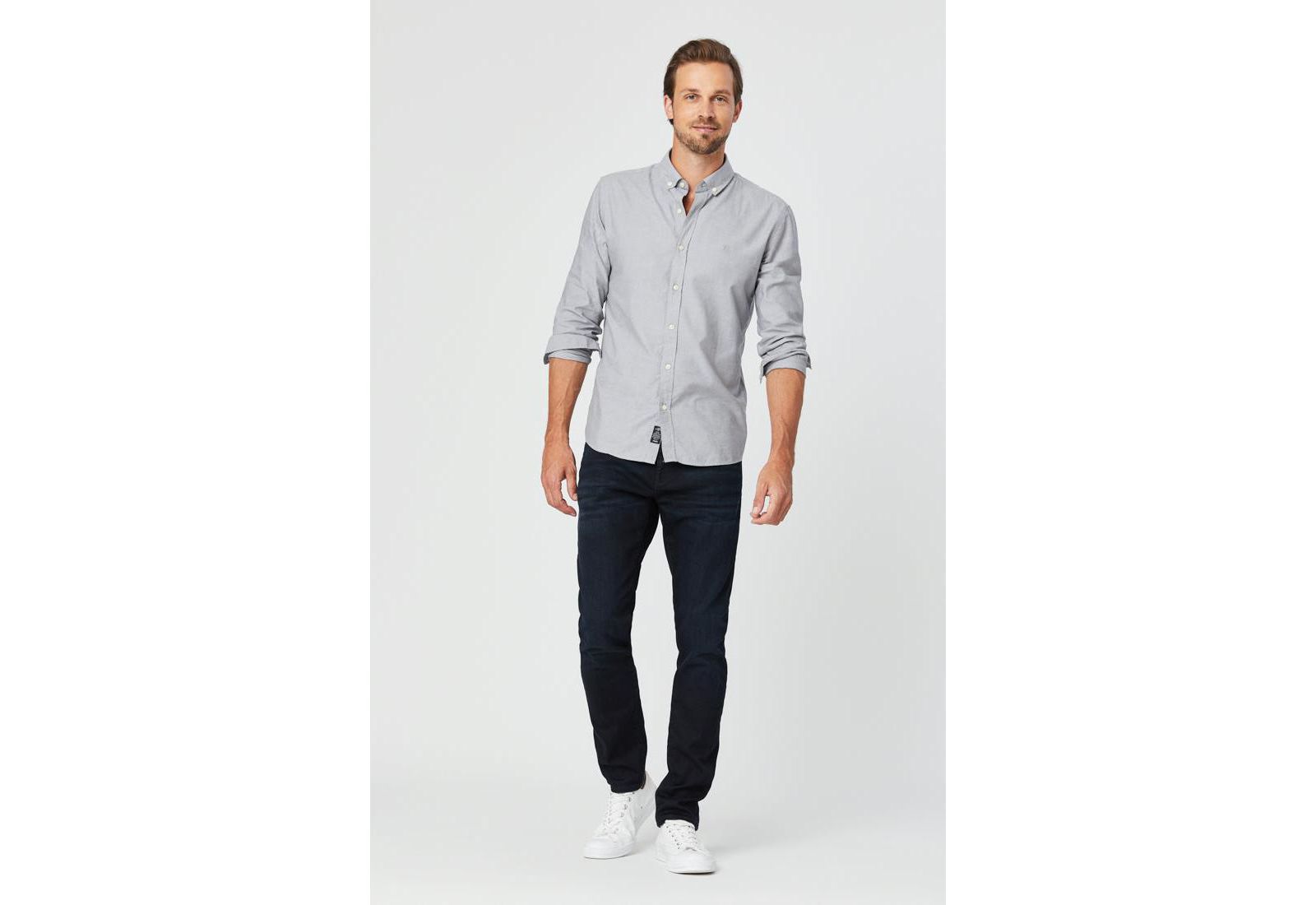 Мужские джинсы Mavi Jeans Jake Regular Rise Skinny Leg темно-синего цвета Williamsburg