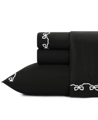 ELLE Décor Embroidered 4-Pc. Sheet Set, Twin