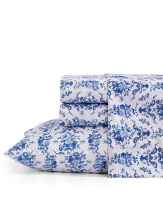 ELLE Décor Printed 4-Pc. Sheet Set, King