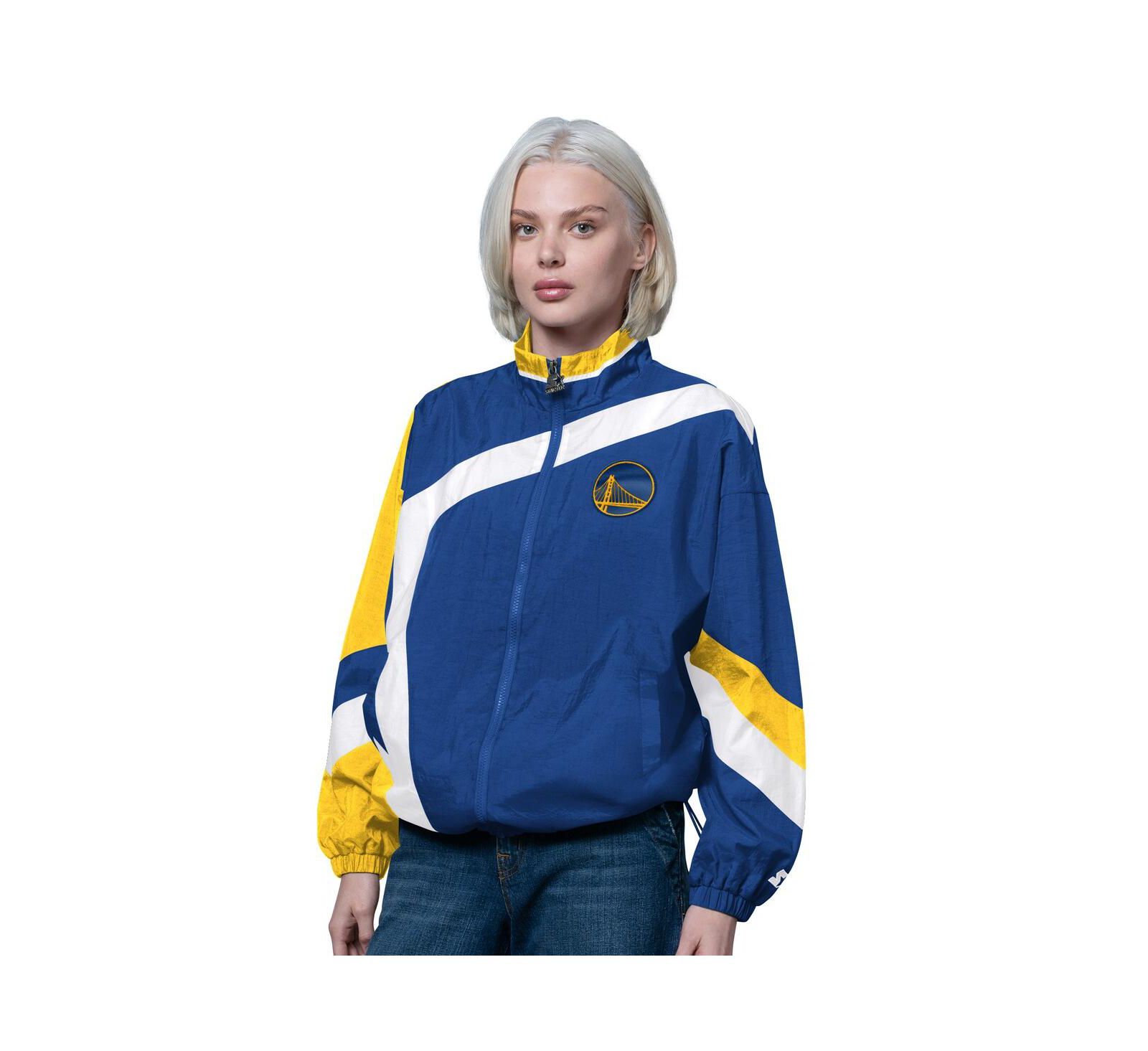 Женская куртка Starter Royal/Gold Golden State Warriors 1st Quarter Full-Zip