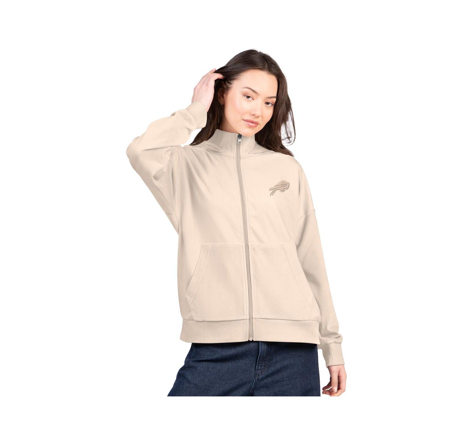 Женская толстовка G-III 4Her by Carl Banks Tan Buffalo Bills Rookie Full-Zip Hoodie