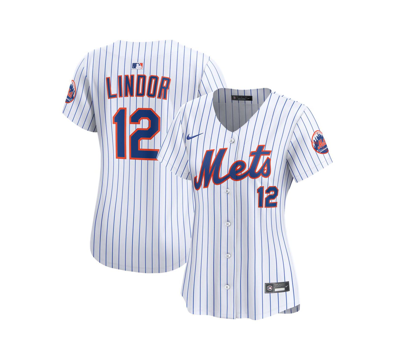 Джерси Nike Women's Francisco Lindor White New York Mets Home Limited