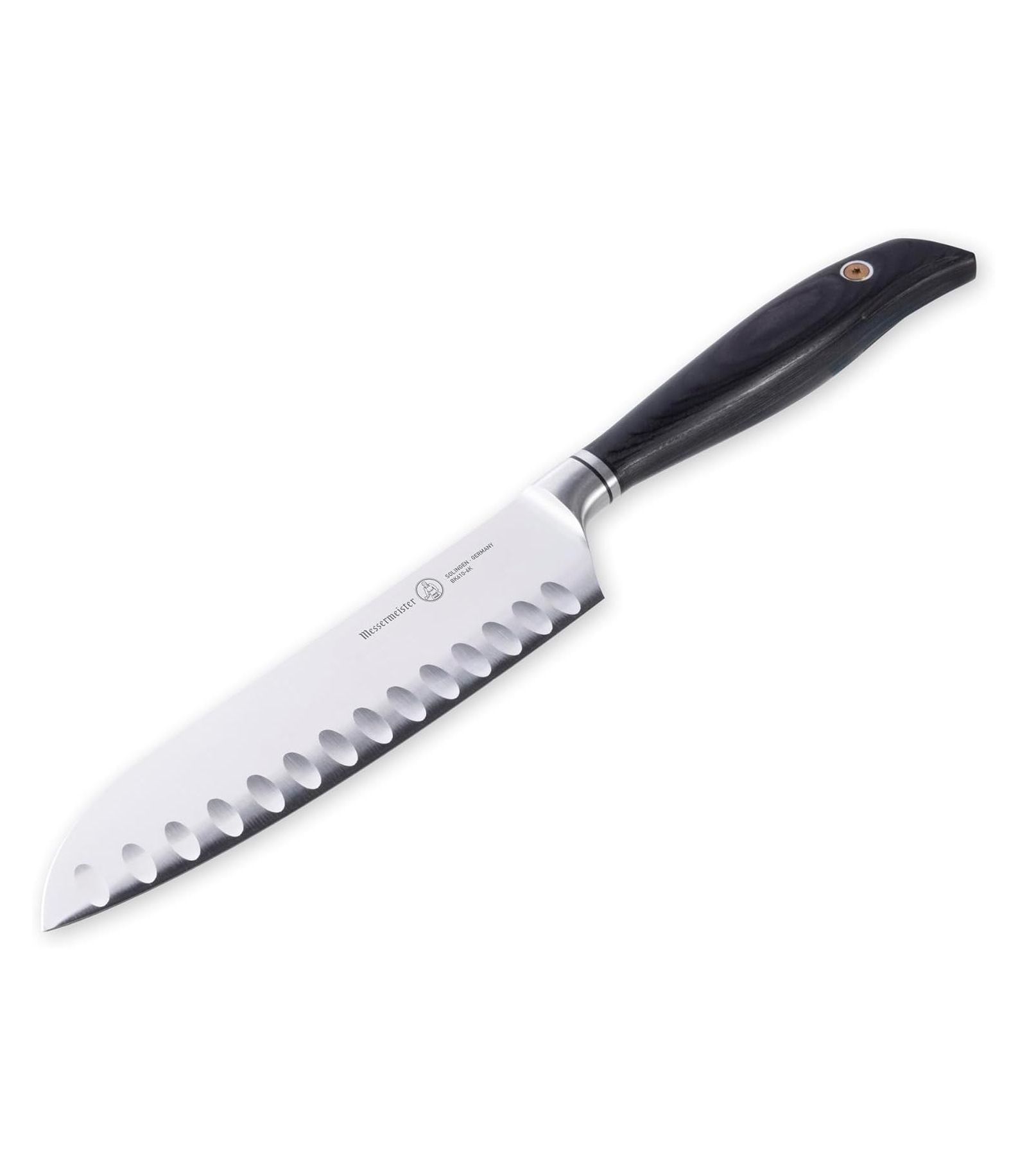 Нож сантоку Messermeister Blacksmith с Kullens / 6.5”