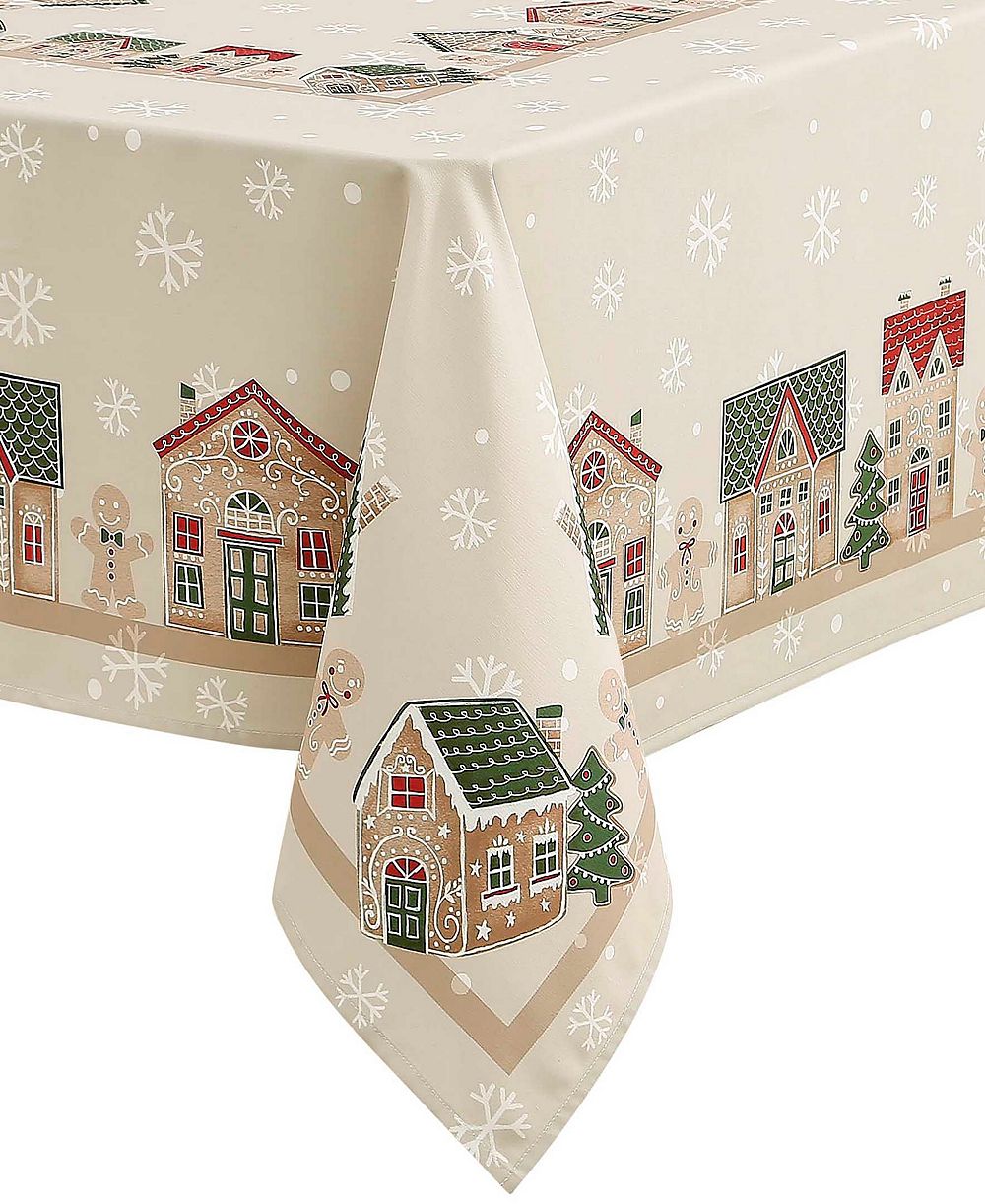 Avanti Gingerbread Village Tablecloth 60" x 84"