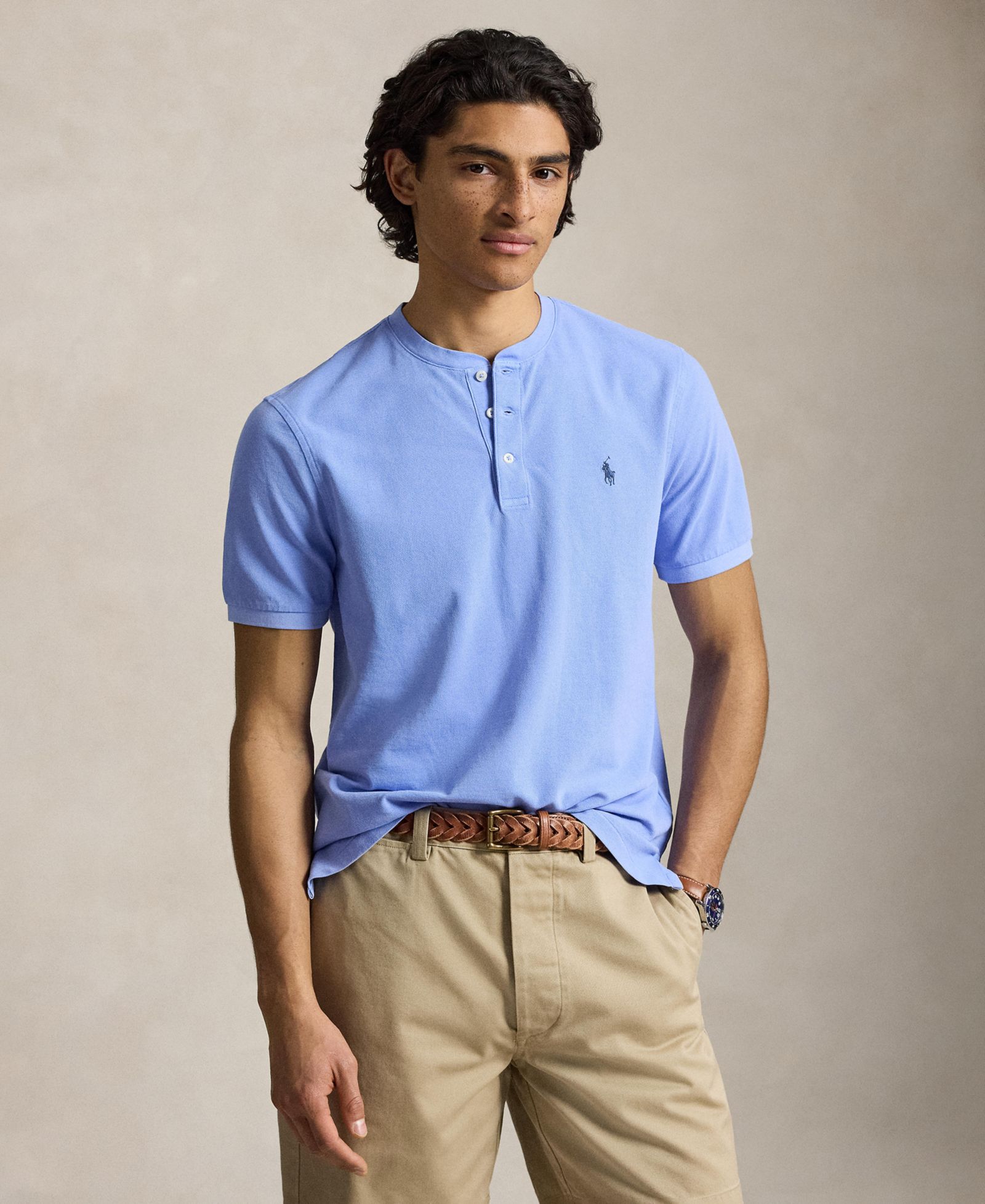 Мужская поло-рубашка Polo Ralph Lauren Featherweight Mesh Henley