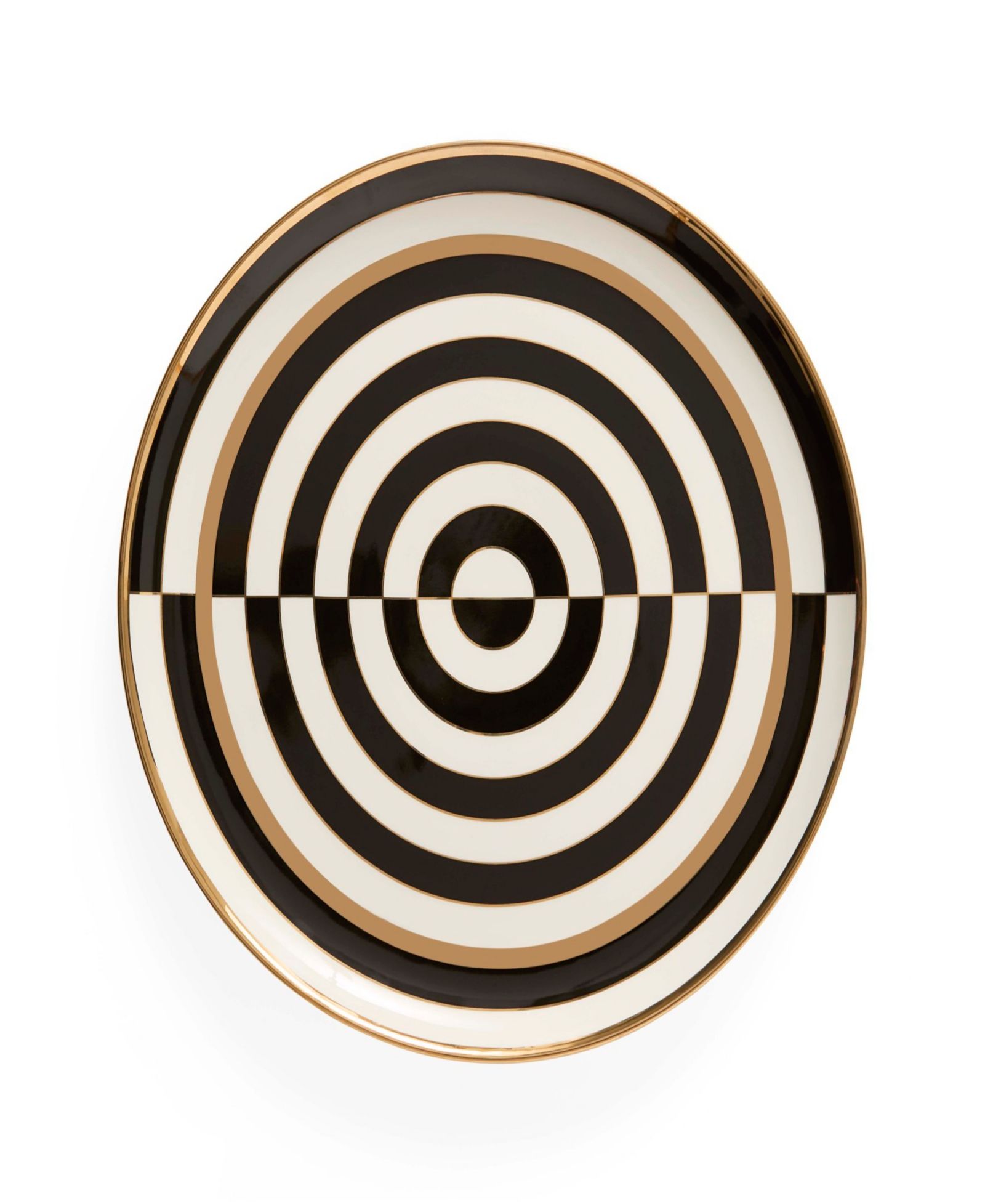 Jonathan Adler Op Art 13.7" Round Serving Tray