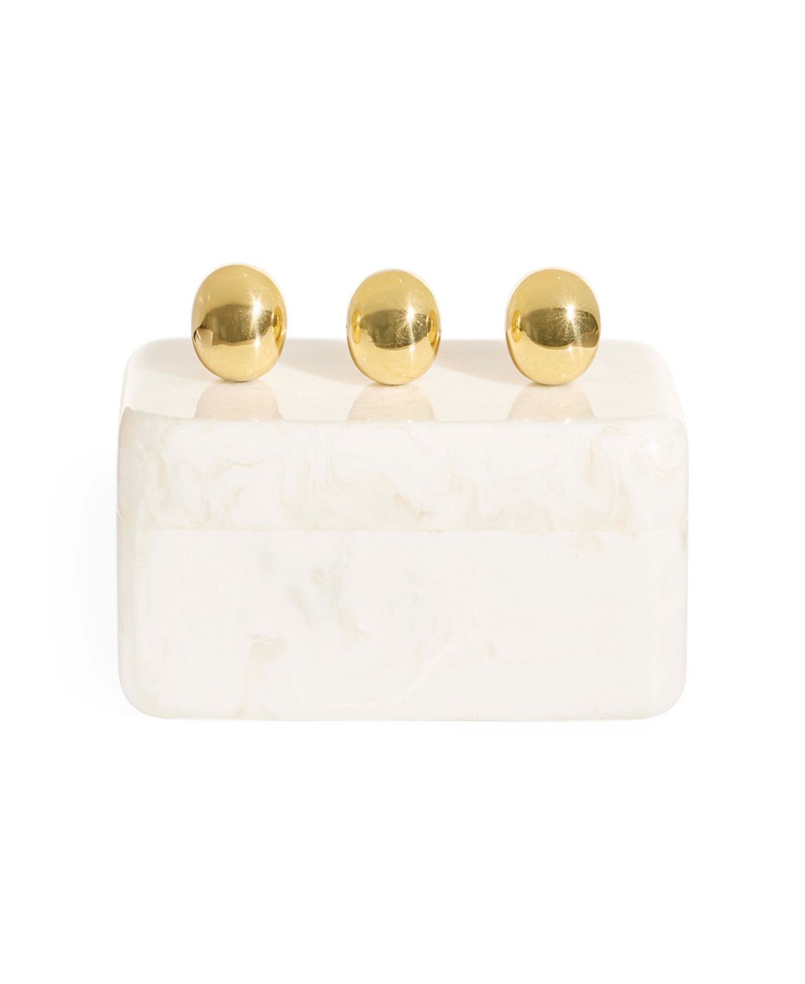 Jonathan Adler Fontana Box с мраморным покрытием 53 oz.