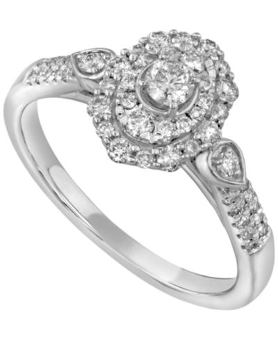 Бриллиантовое кольцо в 14k White Gold (1/2 ct. t.w.)