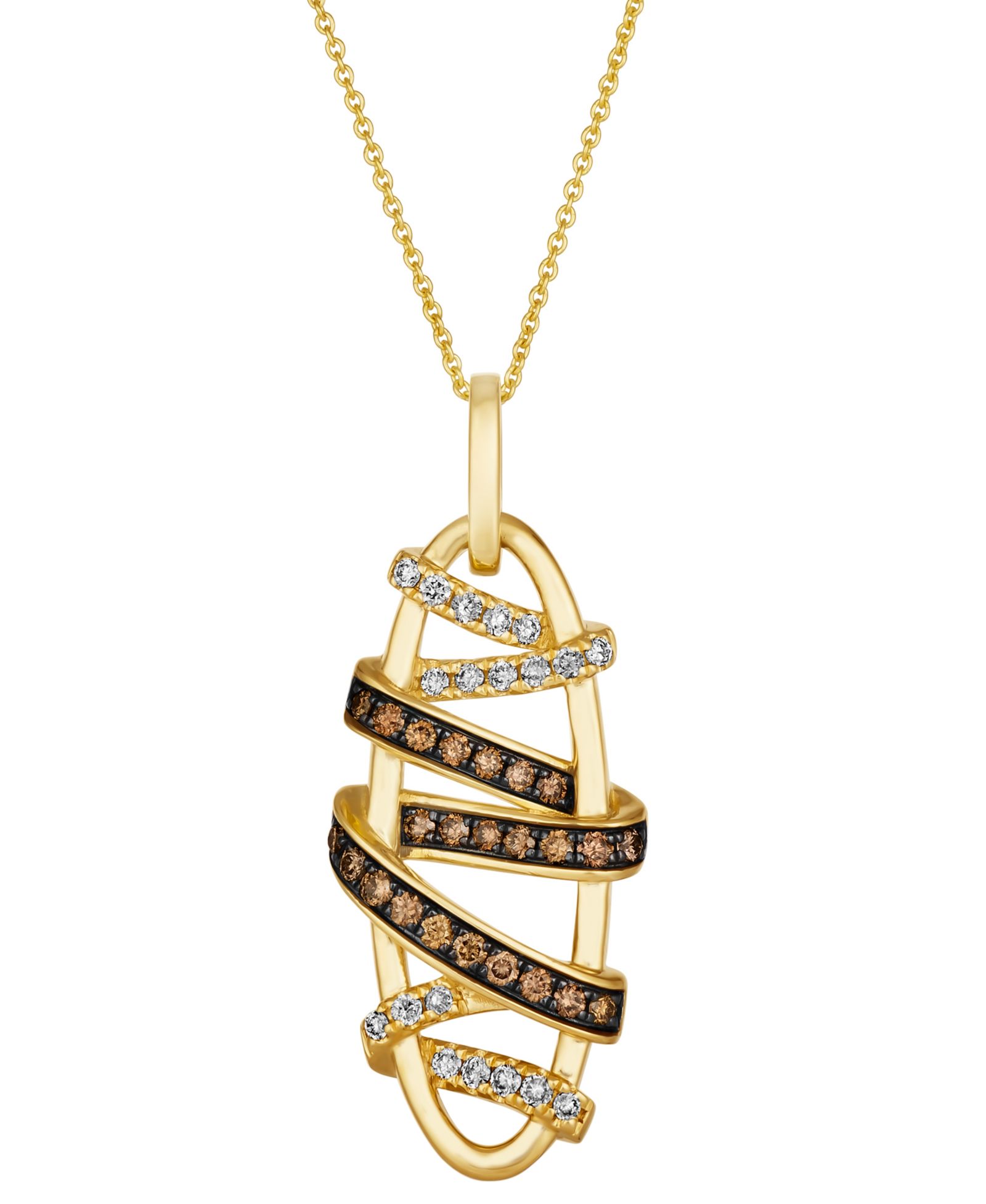 Подвеска Le Vian Nude & Chocolate Diamond в золоте 14k