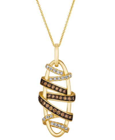 Подвеска Le Vian Nude & Chocolate Diamond в золоте 14k