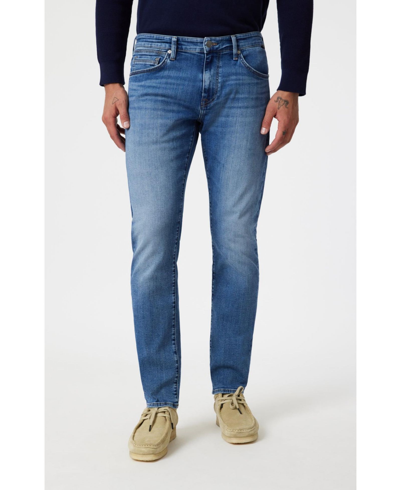 Mavi Jeans Men's Jake Regular Rise Skinny Leg In Mid Brushed Nashville