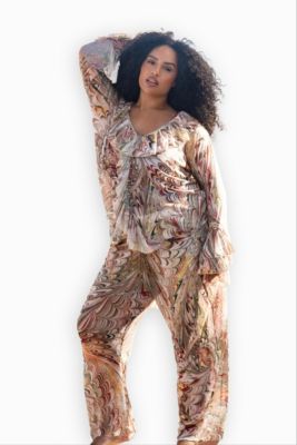 FASHION-SZN CURVE Curve Wide Leg Resort Trouser