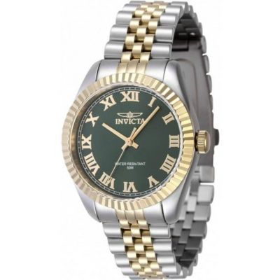 Женские часы Invicta 47415 Specialty Quartz 3 Hand Green Dial
