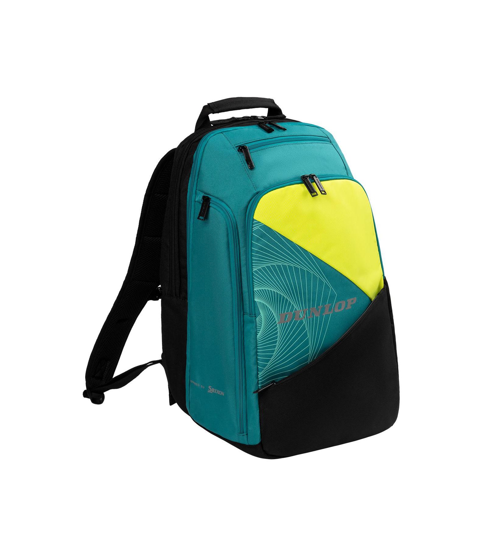 Dunlop SX Performance Tennis Backpack - Blk/Yellow/Teal