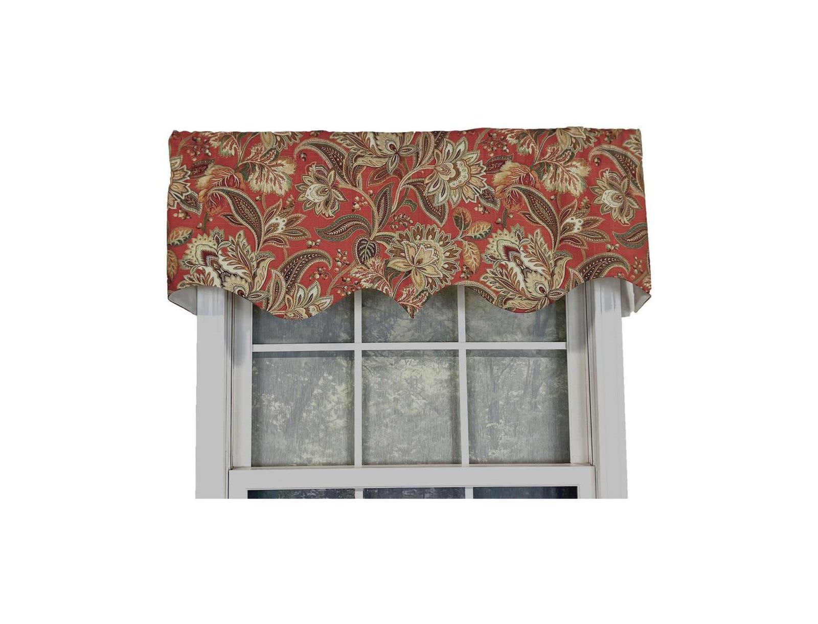 Занавеска Valdosta Regal Style 3" Rod Pocket Valance 50" x 17" Pompeii by RLF Home