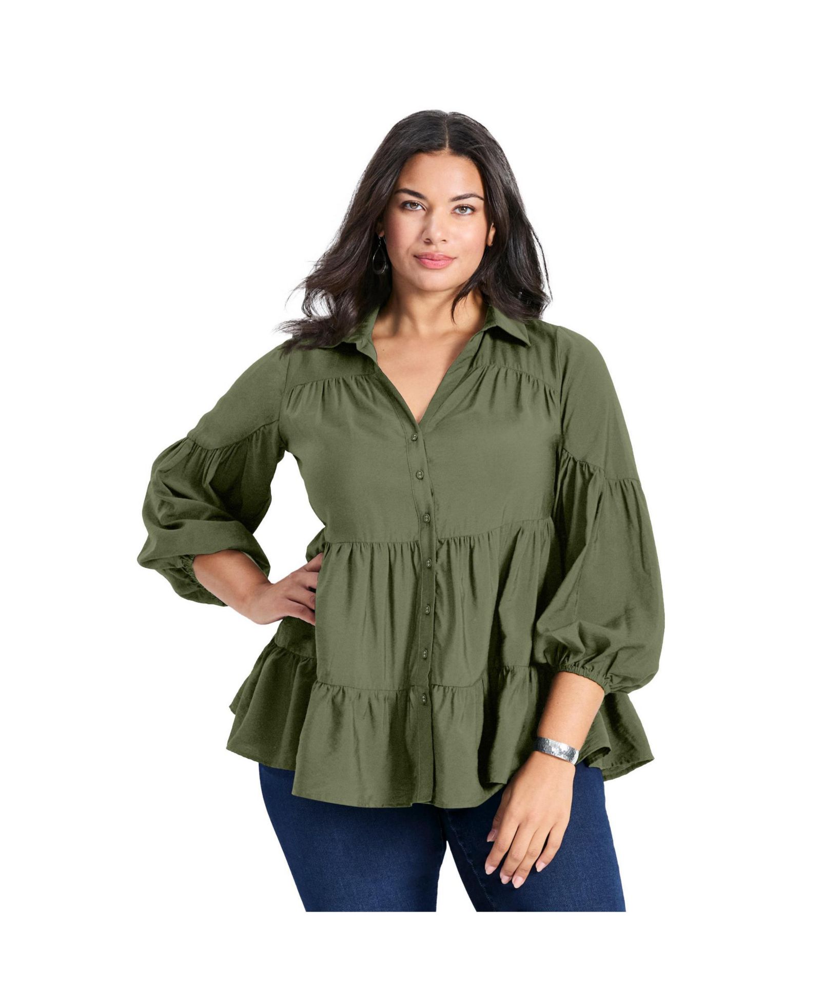 Женская туника Avenue Plus Size Amari Tiered