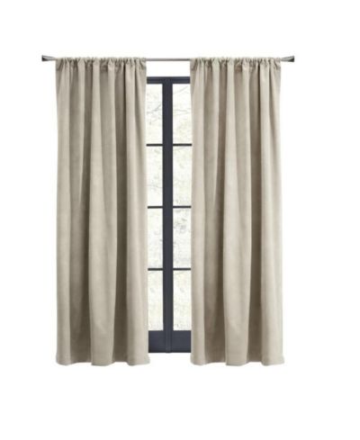 Шторы Thermalogic Seren Classic Velvet, светонепроницаемые, энергоэффективные, цвет Oyster