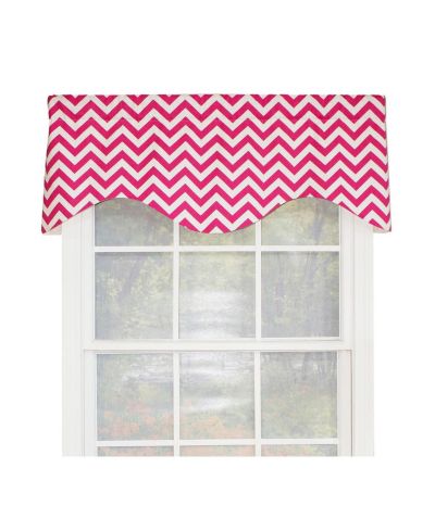 Занавеска-валанс RLF Home Zig Zag Fully Lined 100% Cotton 50" x 17"