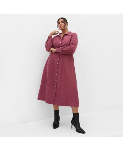 Женское миди-платье CITY CHIC Plus Size Leia с длинным рукавом