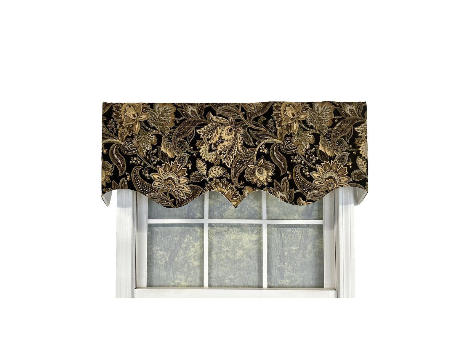 Занавеска Valdosta Regal Style 50" x 17" черная