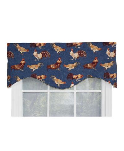 Декоративная занавеска RLF Home Rise N Shine Cornice 100% Cotton с подкладкой 50" x 17"