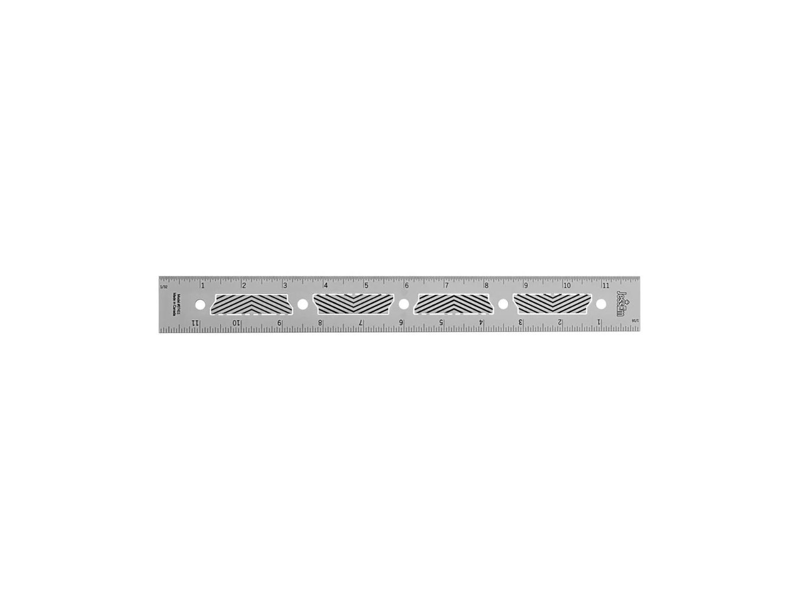 JessEm 07411 линейка Precision Stainless Steel 12 Inch