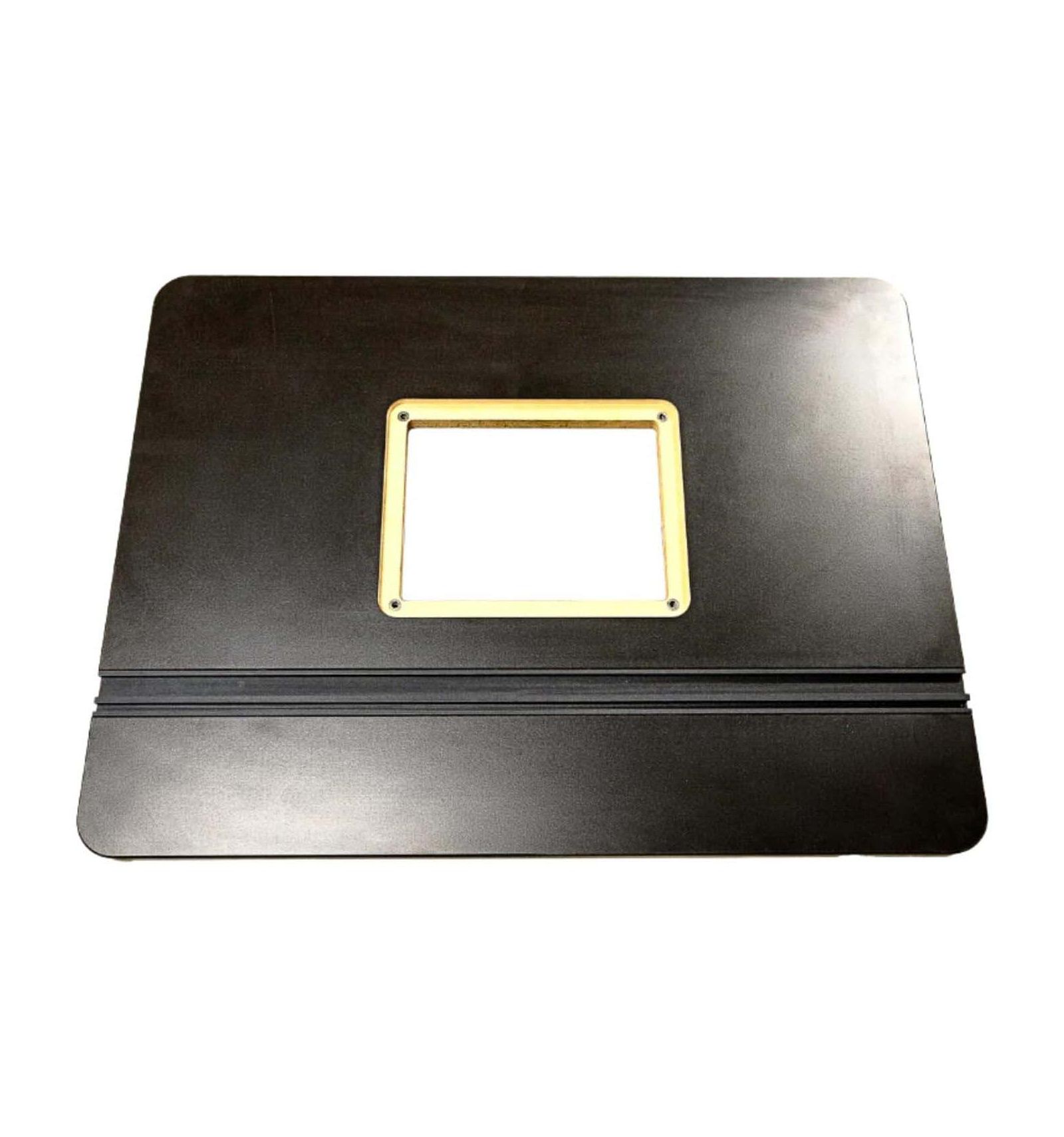 JessEm 03050 Rout-R-Top MDF Black Melamine Universal Table Top with Track System