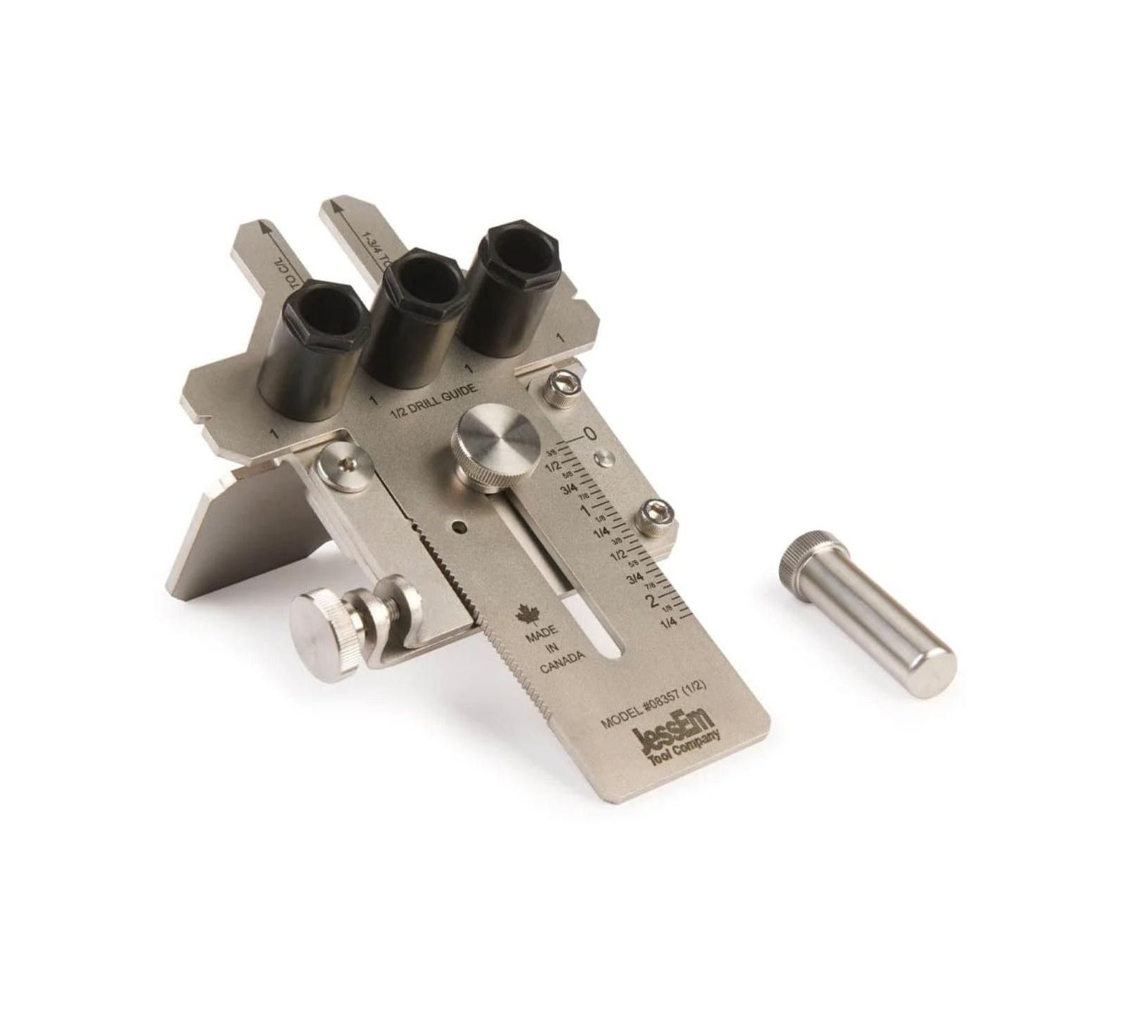 JessEm 08357 1/2 Inch шаблон для сверления из нержавеющей стали с угловым направляющим инструментом