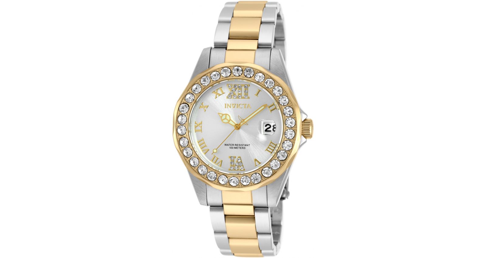Invicta женские часы Pro Diver Quartz Silver Dial