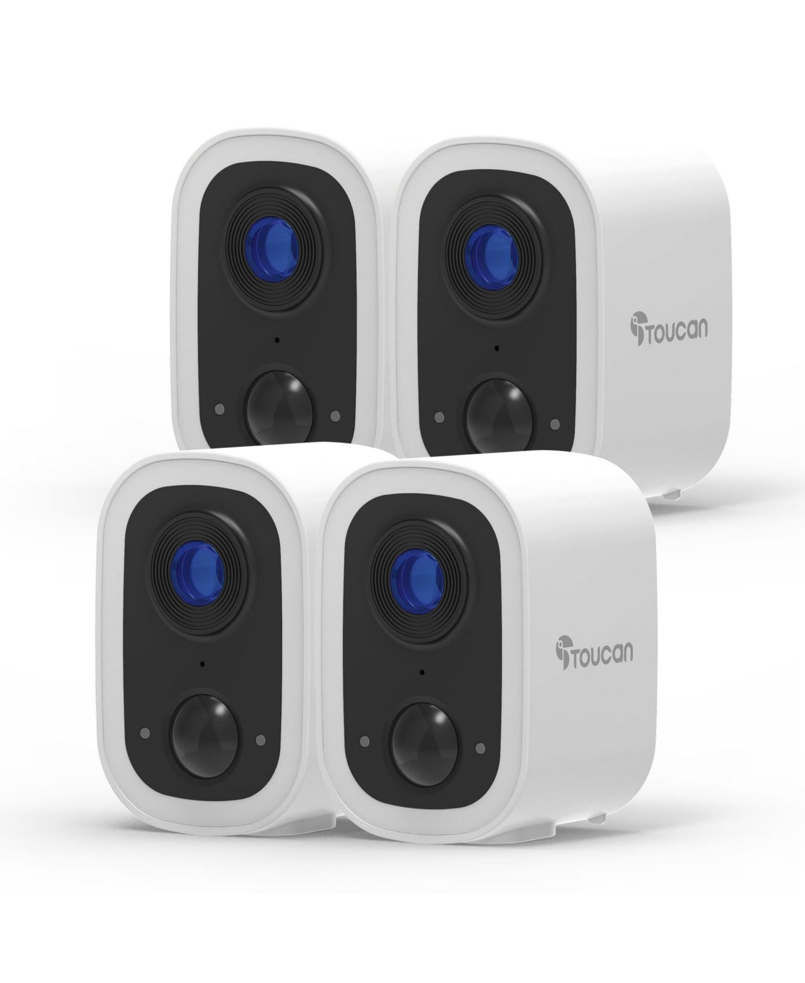Беспроводная камера безопасности Toucan S4 комплект из 4 шт. без подписки