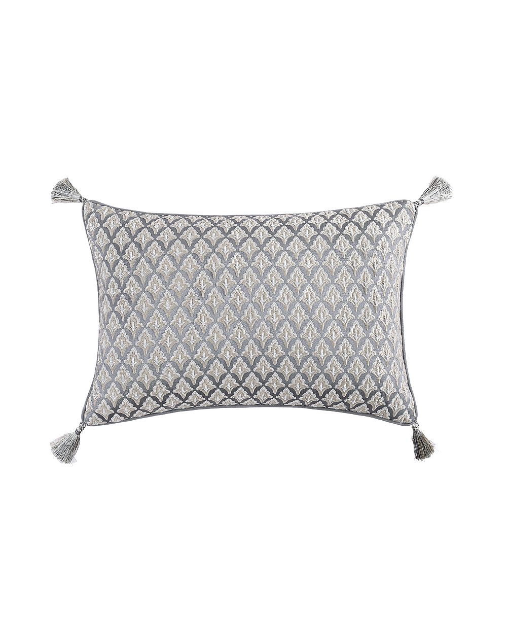 Декоративная подушка J Queen New York Krista Woven Foulard Boudoir, 14" x 21"