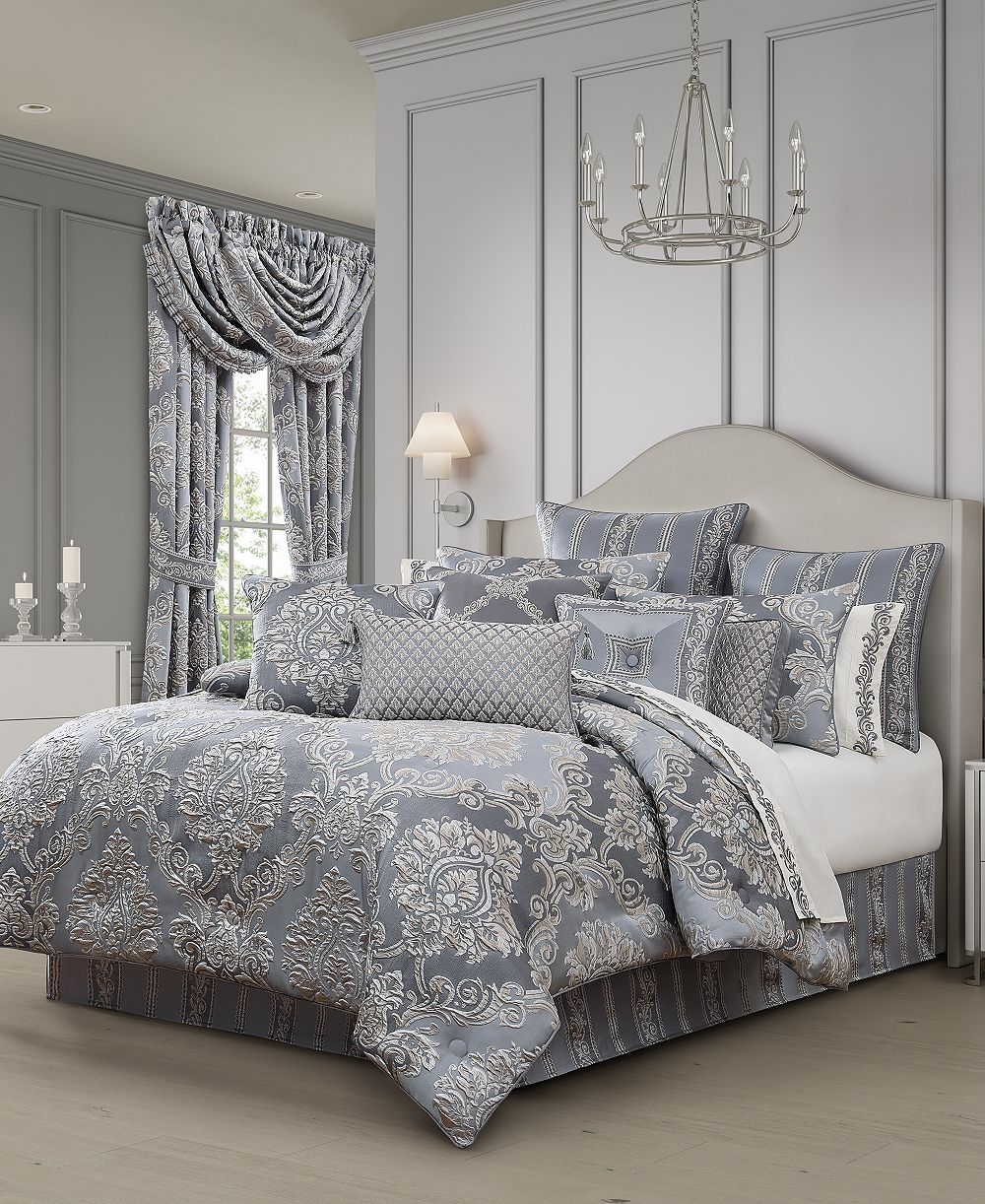 J Queen New York Krista Woven Damask 4-Pc. Comforter Set, Queen