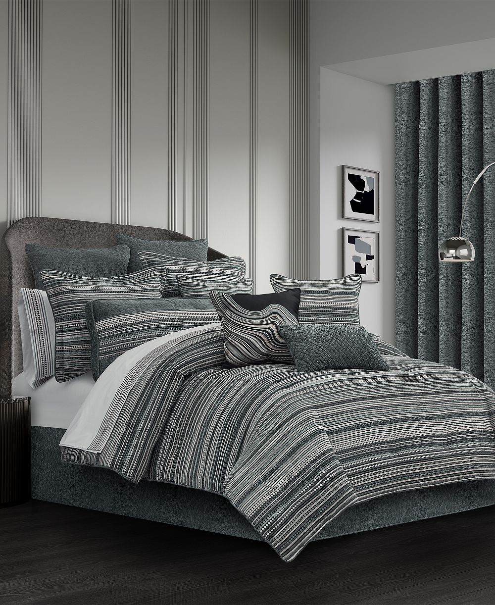 Комплект из 4-х одеял J Queen New York Parallel Chenille Stripe, California King