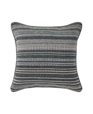 J Queen New York Parallel Chenille Stripe Decorative Pillow, 20" x 20"