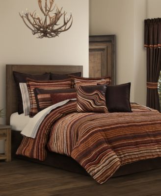 J Queen New York Sundance Chenville Stripe комплект из 4 предметов, King