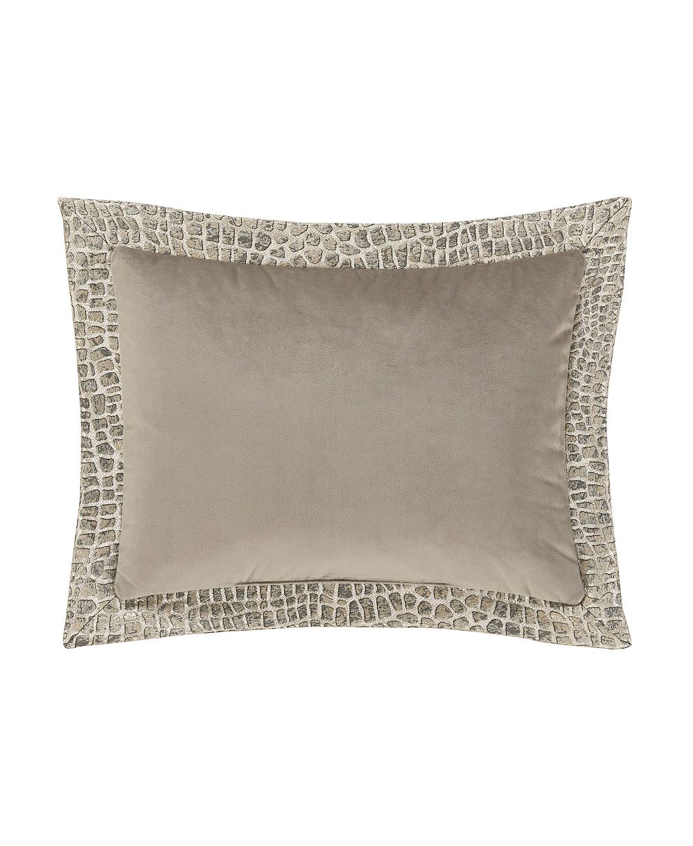 J Queen New York Habitat Embossed Boudoir Decorative Pillow, 12" x 16"