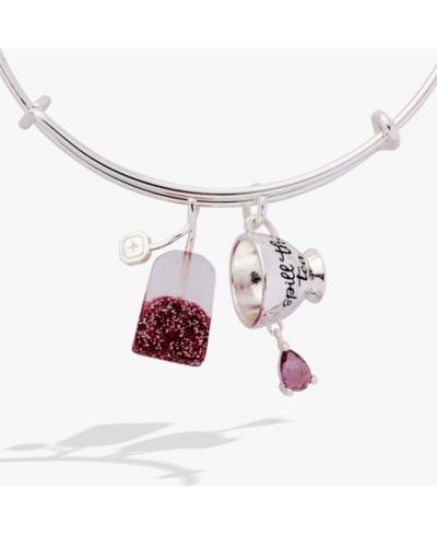 Браслет Alex and Ani 'Spill the Tea' Cup & Tea Bag Charm
