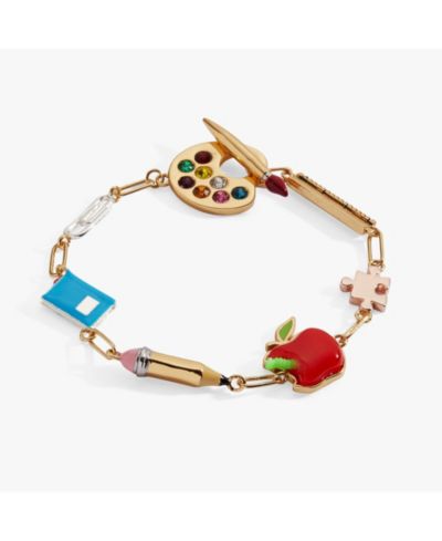 'Teacher's Pet' Multi Charm Toggle Bracelet