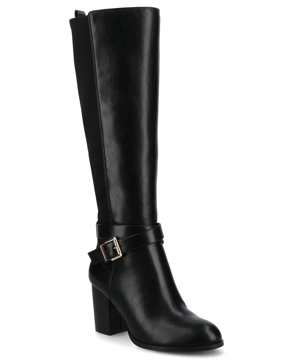 Journee Collection Женские высокие сапоги Avalonn с пряжкой