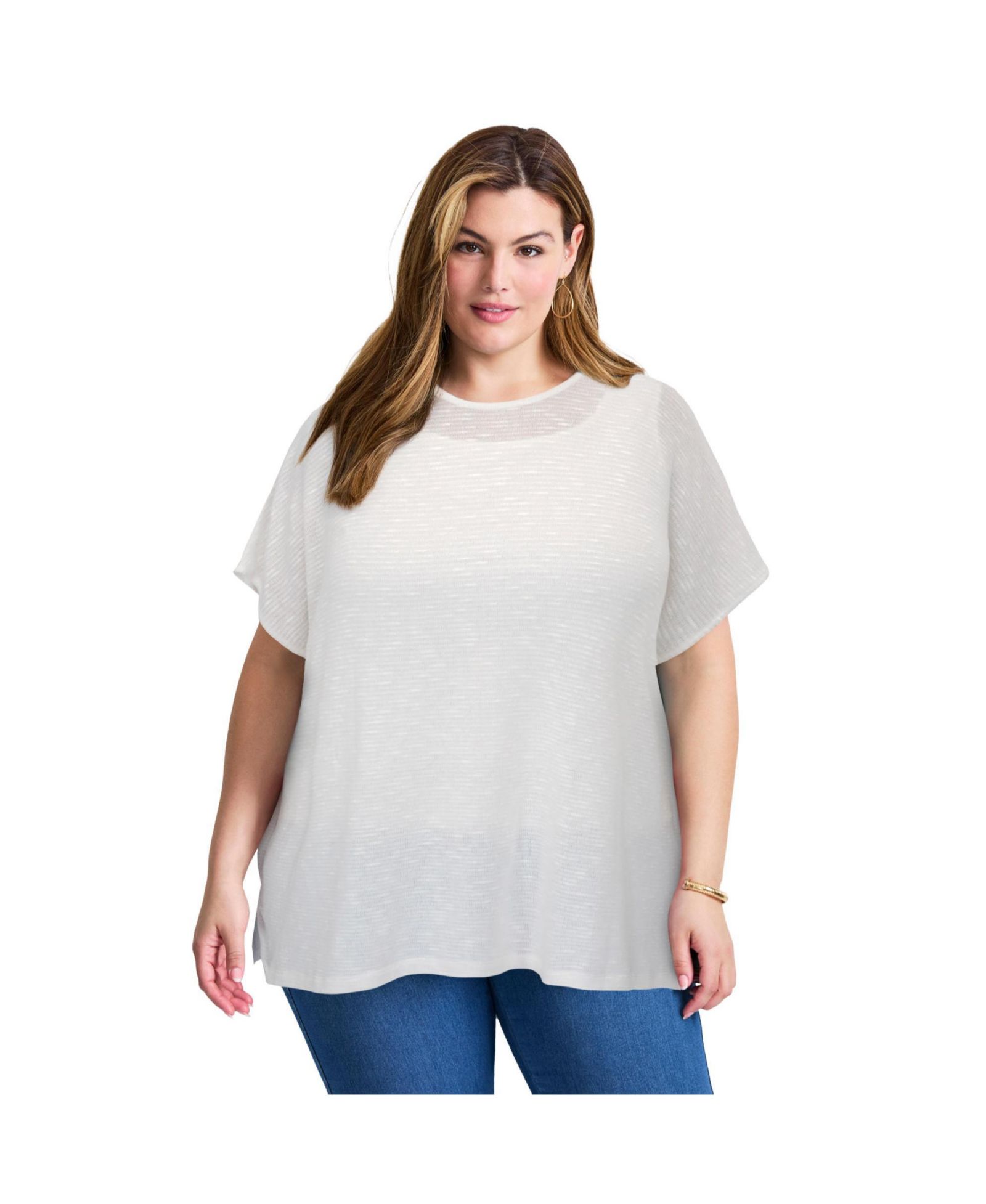 Avenue Женский легкий джемпер Dolman Plus Size
