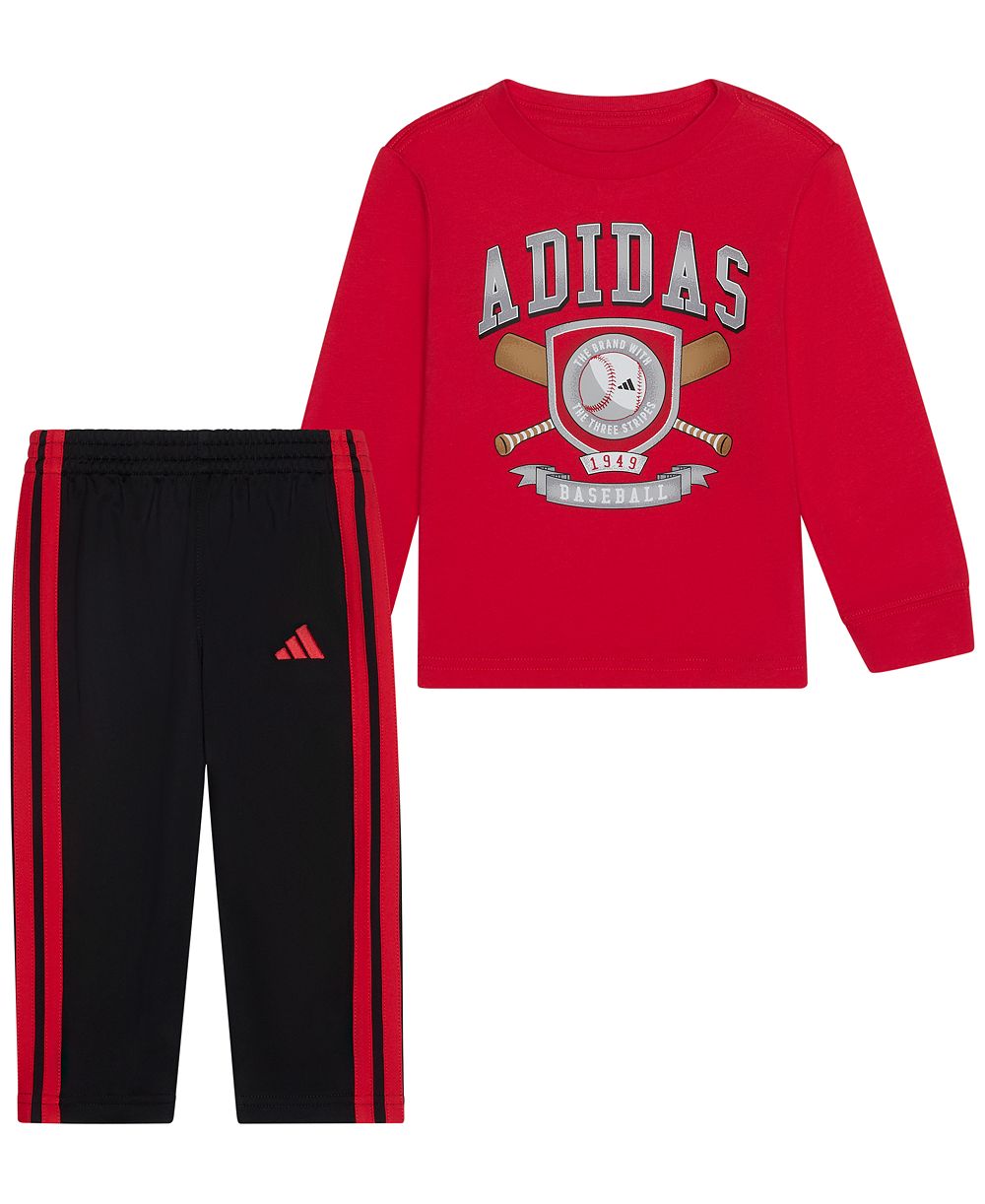 Детский комплект adidas: футболка с длинным рукавом и брюки, 2 части