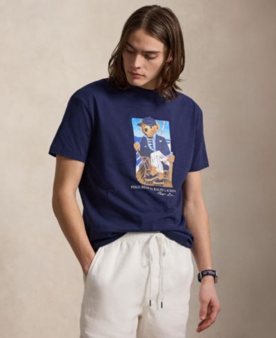 Polo Ralph Lauren Мужская футболка с графическим принтом с коротким рукавом