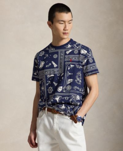 Polo Ralph Lauren Мужская футболка с принтом и круглым вырезом