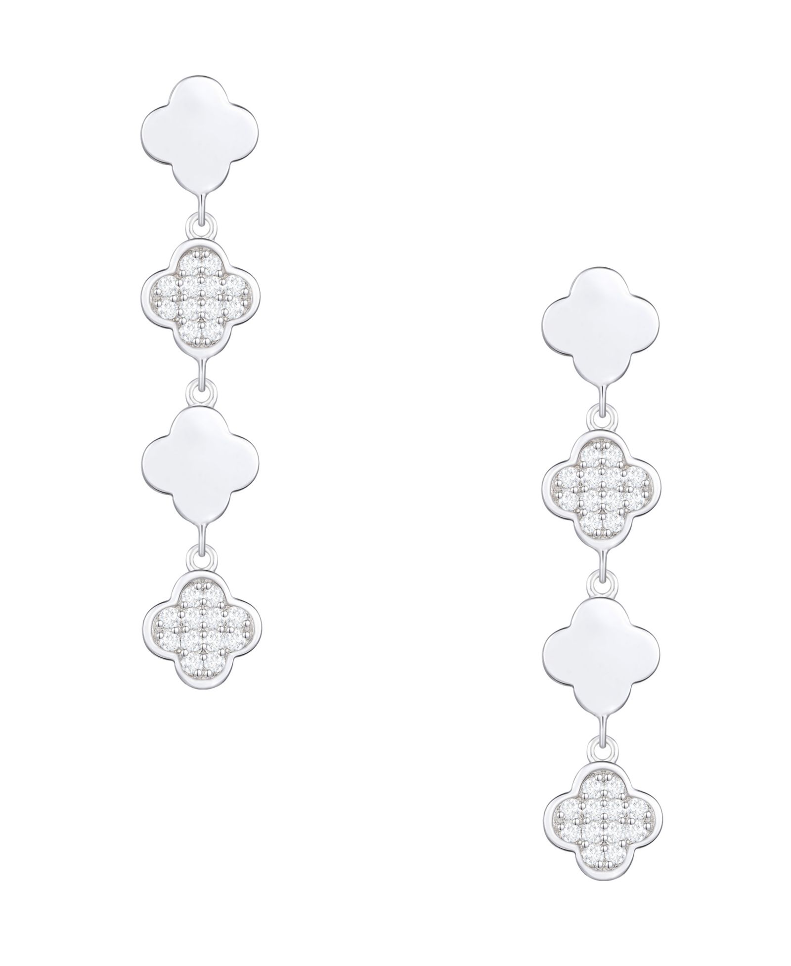 Macy's Diamond Drop Earrings (1/4 ct. t.w.) in Sterling Silver