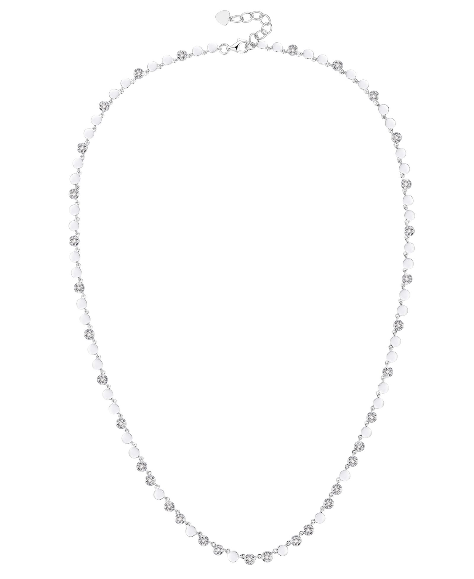 Ожерелье Macy's Diamond (1/5 ct. t.w.) Sterling Silver