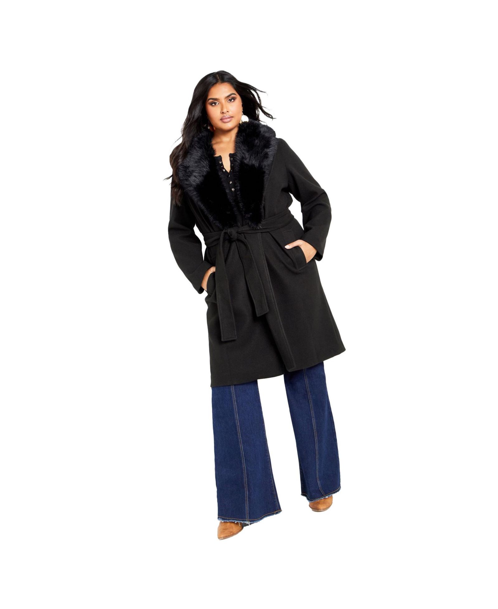Avenue Women's Plus Size Goddess Coat