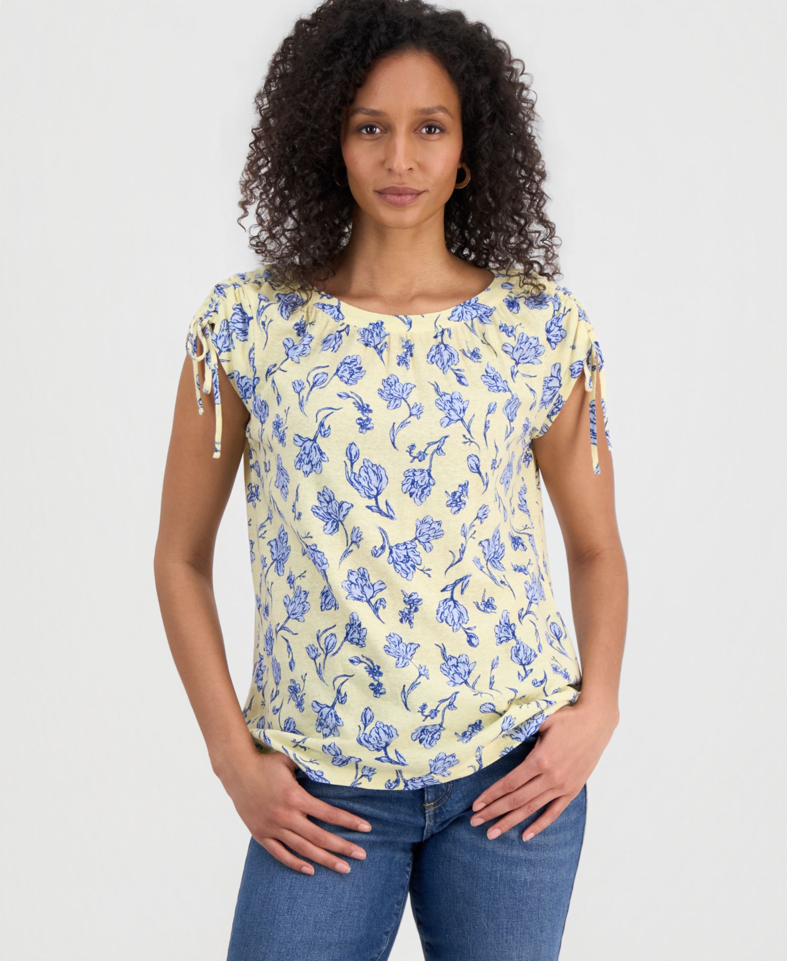 Style & Co Petite Boat Neck Knitted Top, Macy's Exclusive