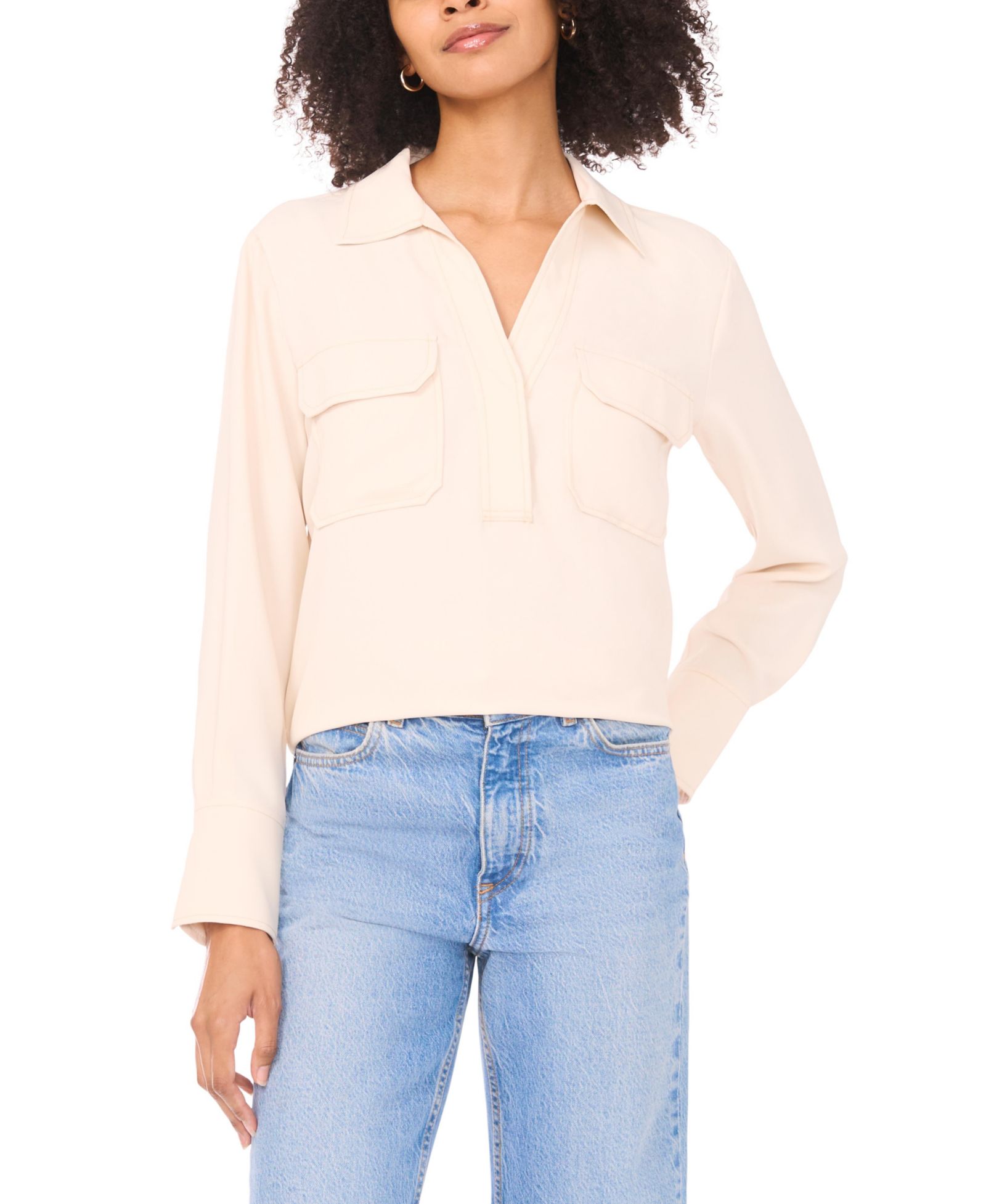 Vince Camuto Women's Collared Neck Blouse